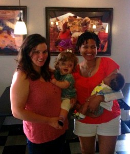 Phoenix and I with Iazia and Emerson. 